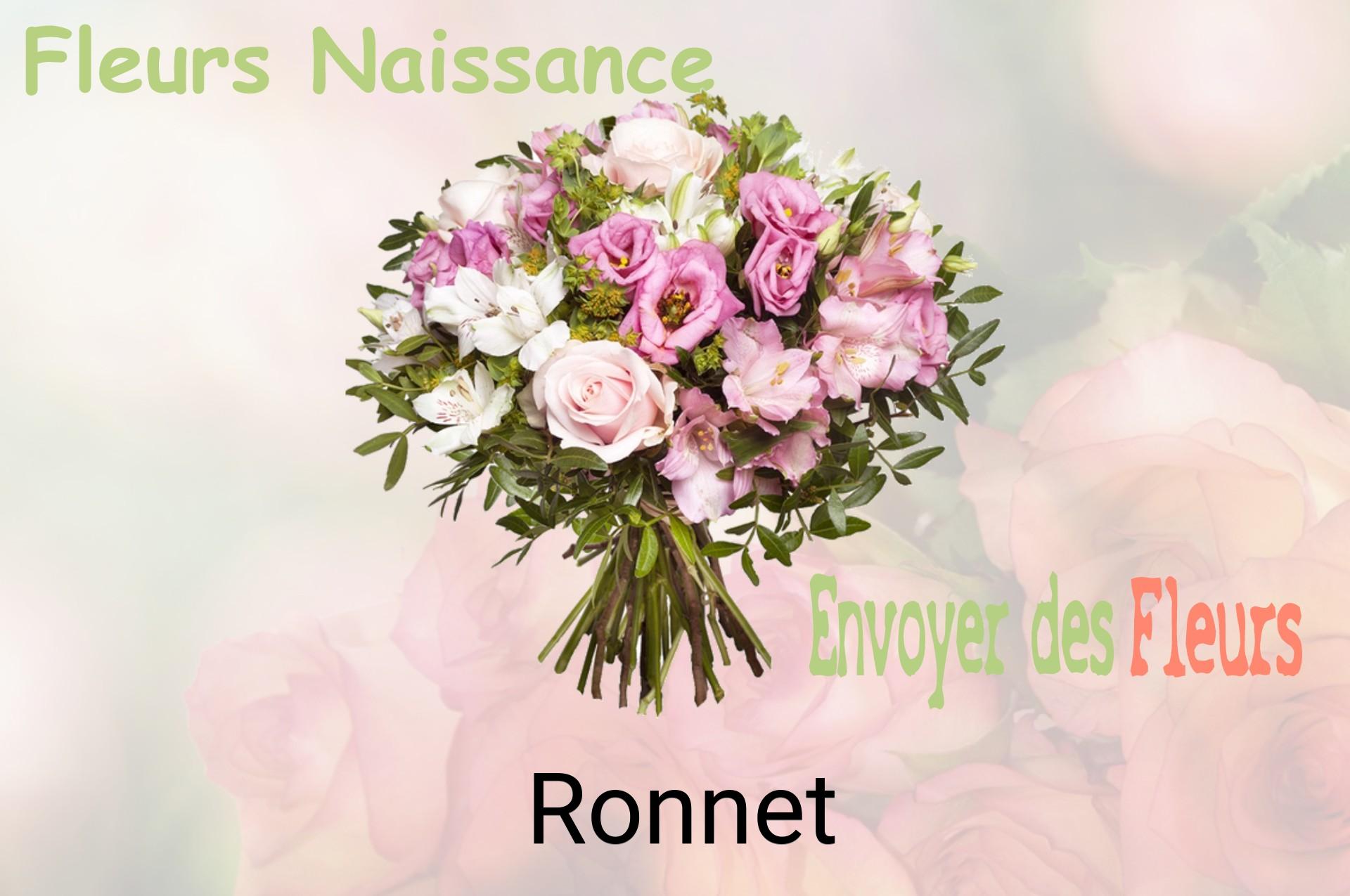 Bouquet de fleurs de naissance livré à Ronnet